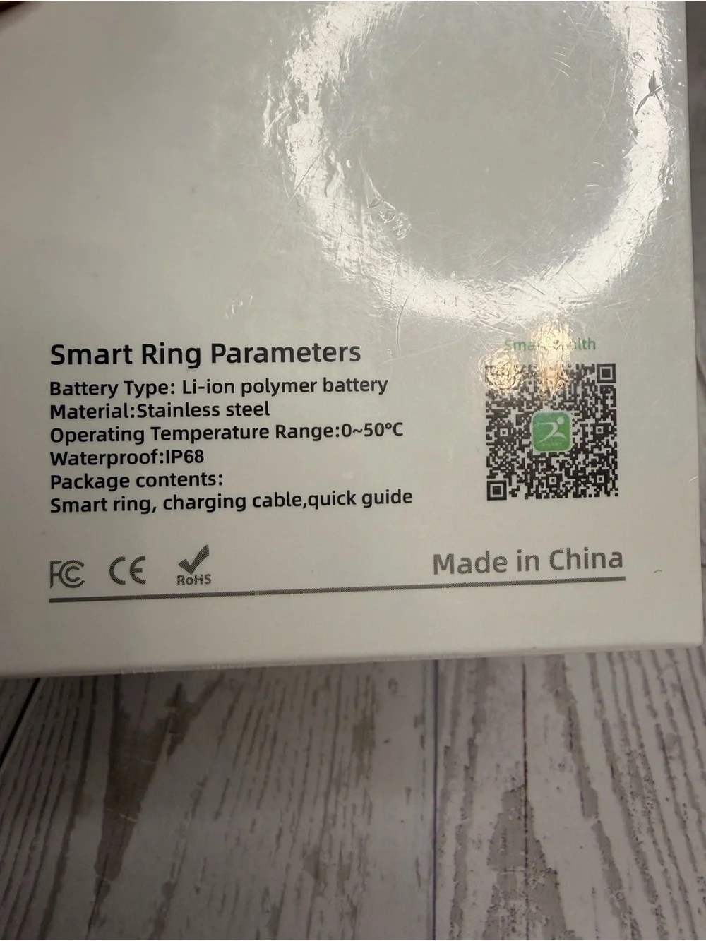Size 9 Smart Ring Silver Tone